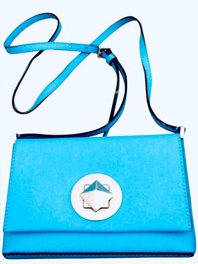 Kate Spade Newbury Lane Sally Vivid Turquoise Turnlock Crossbody